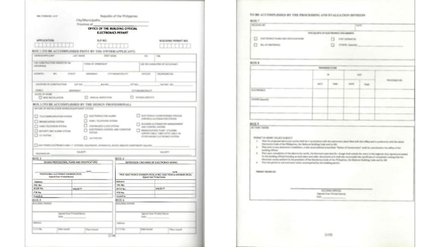 Electronics Permit